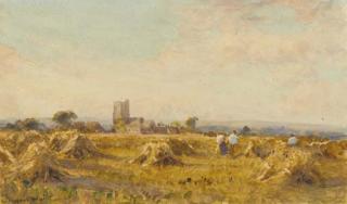 Robert Thorne Waite, R.W.S. - The harvesters