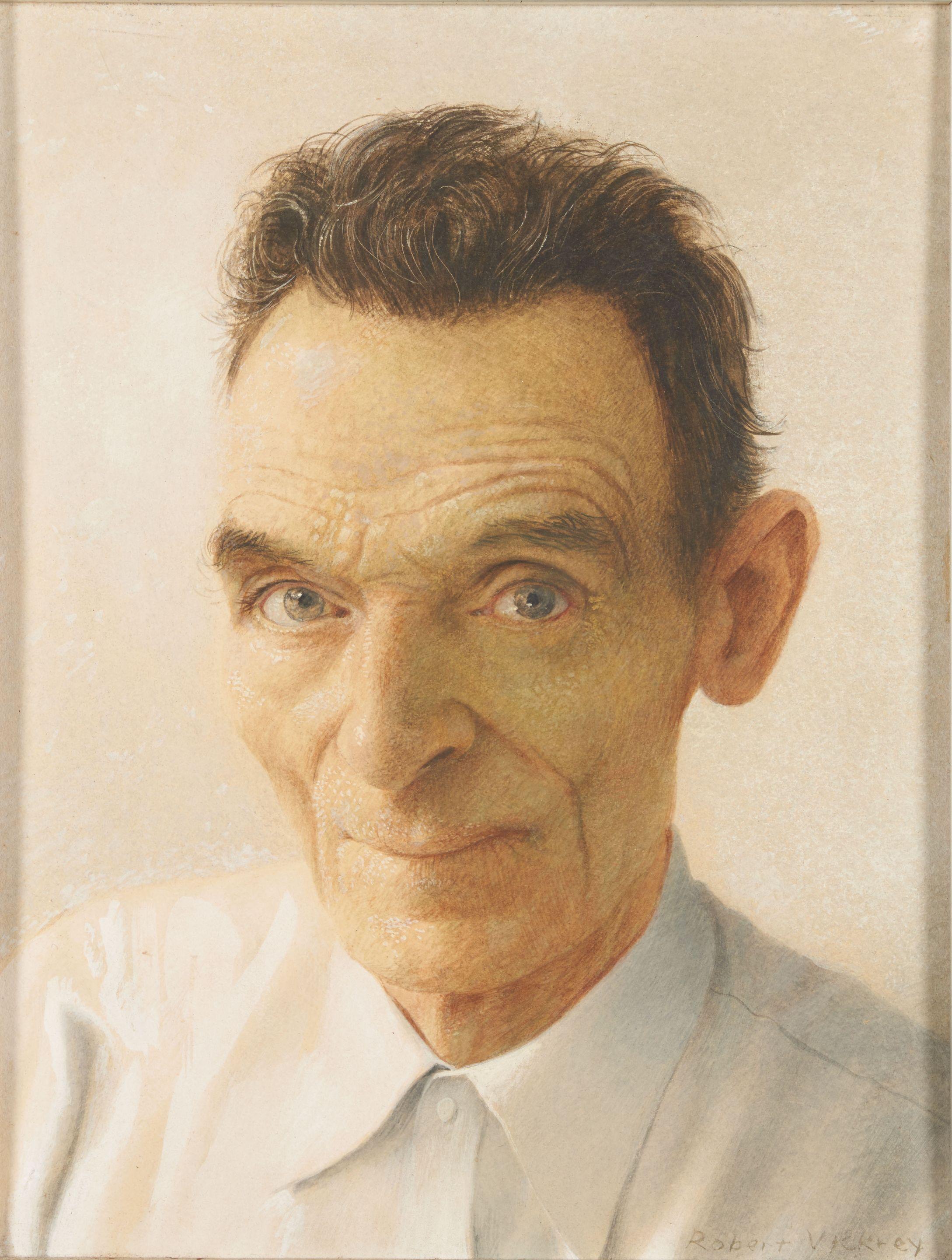 Robert Vickery - George, 1964 12 3/8 x 9 5/8 in. (31.5 x 24.5 cm) framed 12 2/5 x 21 1/2 x 1 3/5 in.