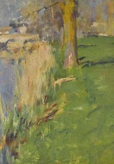 Robert Vonnoh - Edge Of The River, Grez 