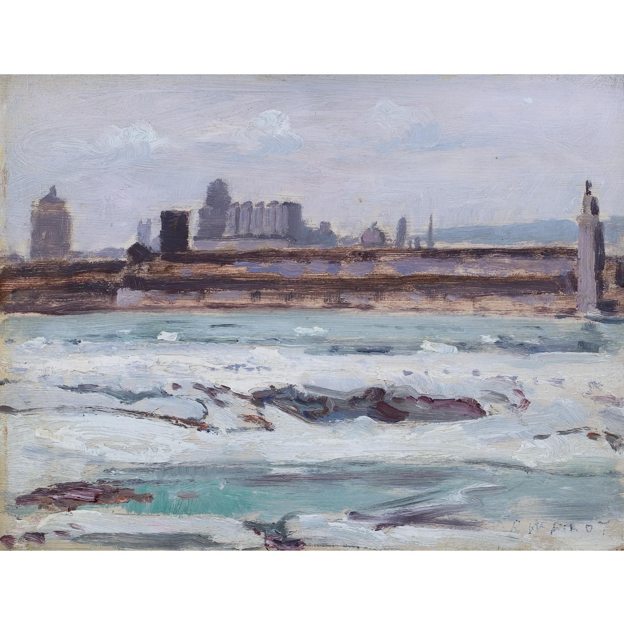 Robert Wakeham Pilot - Spring Ice - Montreal From Ste-Helen\'S Island