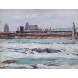 Robert Wakeham Pilot - Spring Ice - Montreal From Ste-Helen\'S Island