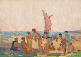 Robert Wakeham Pilot - Swimmers On The Beach