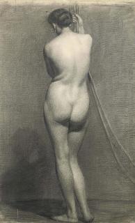 Robert Walker Macbeth, R.A., R.W.S. - Standing female nude