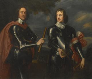 Robert Walker - Double Portrait Of Oliver Cromwell And General John Lambert