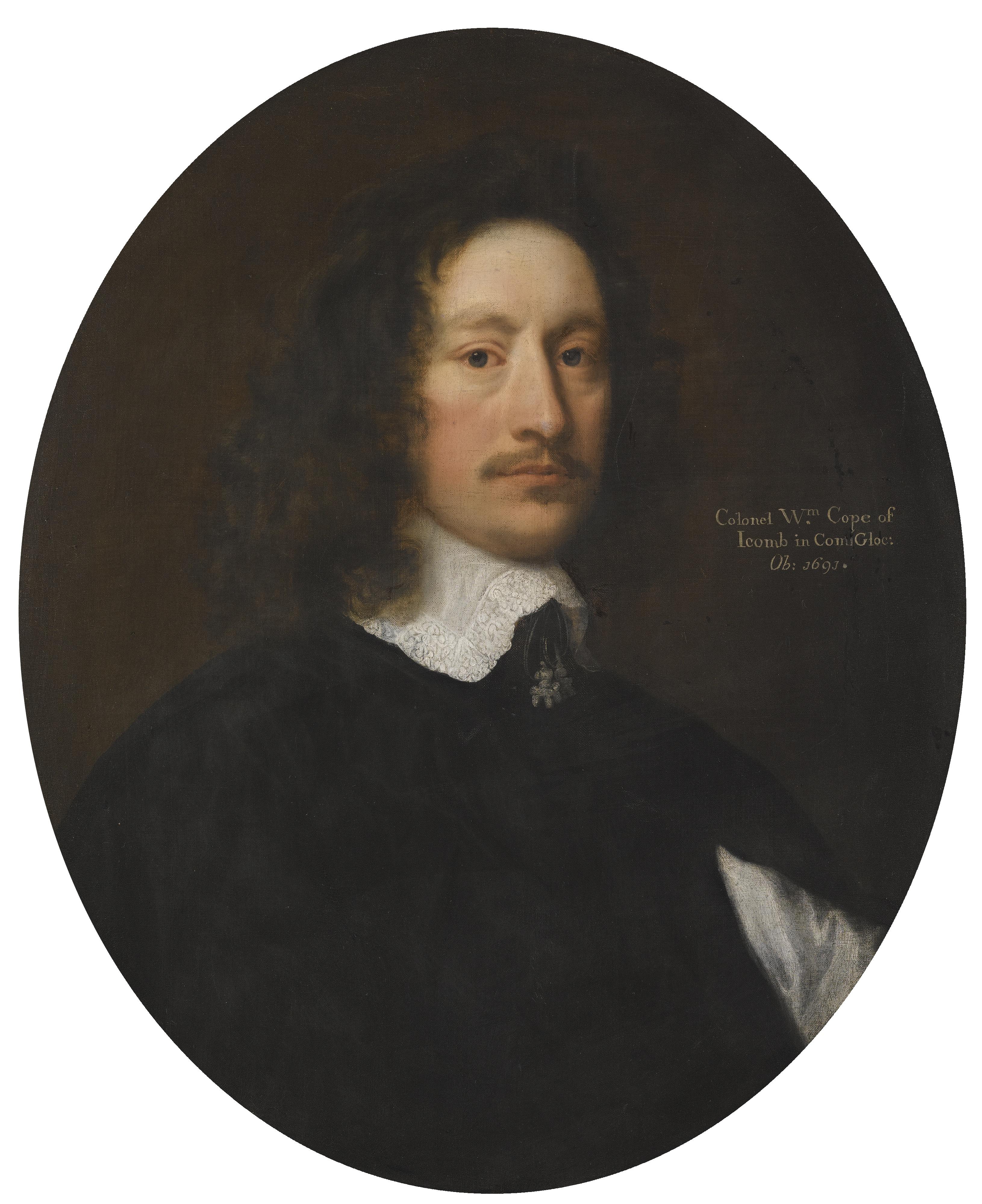 Robert Walker - Portrait Of Colonel William Cope (1612-1691)
