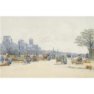 Robert Weir Allan, R.S.W. - Market Day; In The Harbour