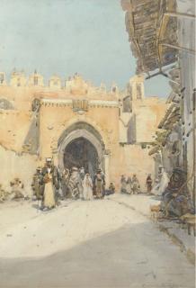 Robert Weir Allan, R.W.S. - Damascus Gate, Jerusalem