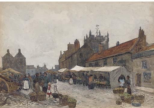Robert Weir Allan, R.W.S. - Market Day, Wellingburgh