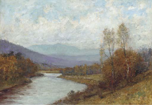 Robert Weir Allan - A River Running Through A Landscape