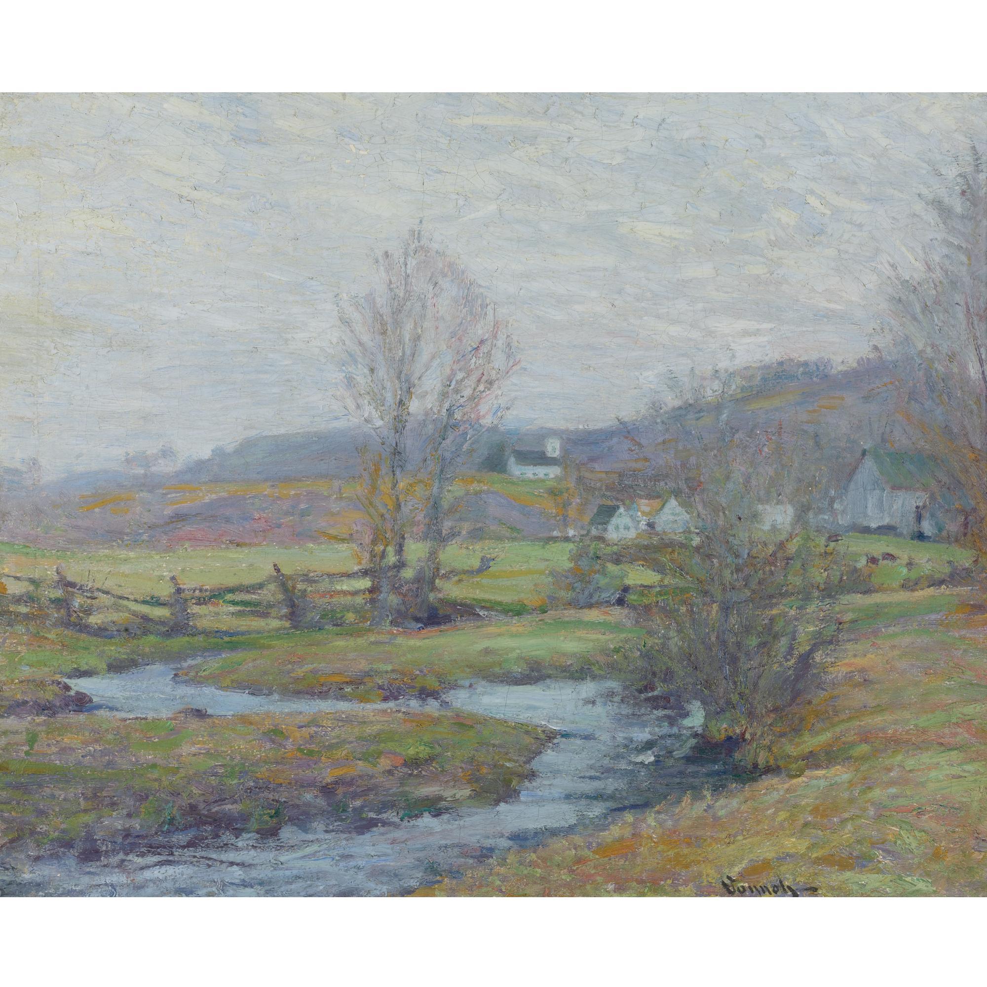 Robert William Vonnoh - Early Spring, Pleasant Valley, Lyme, Connecticut
