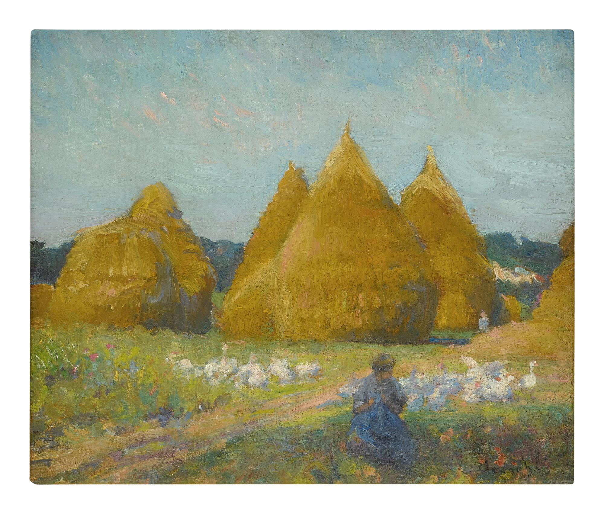 Robert William Vonnoh - Tending The Flock