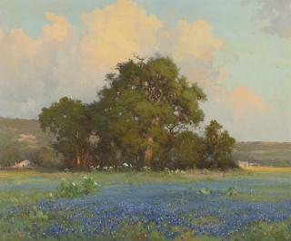 Robert William Wood - A Spring Norther & Bluebonnets, Texas