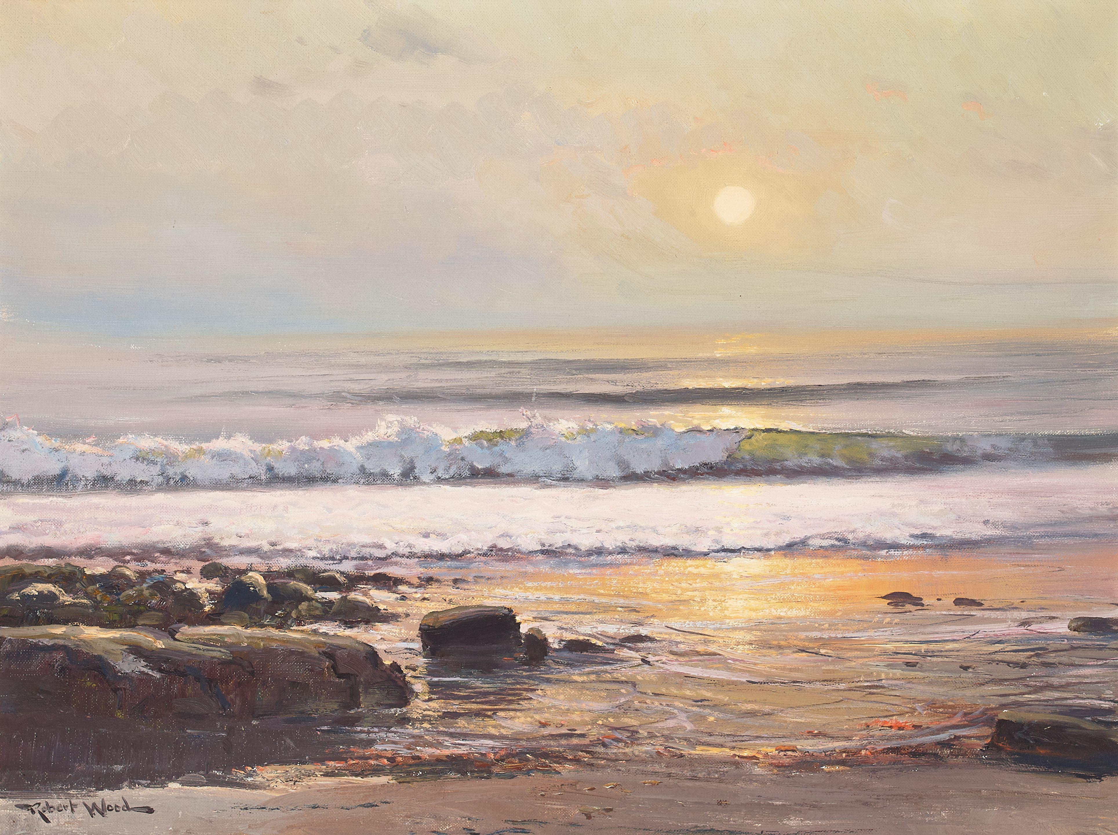 Robert William Wood - Coastal Shoreline 18 x 24 in. framed 26 3/4 x 32 1/2 in.