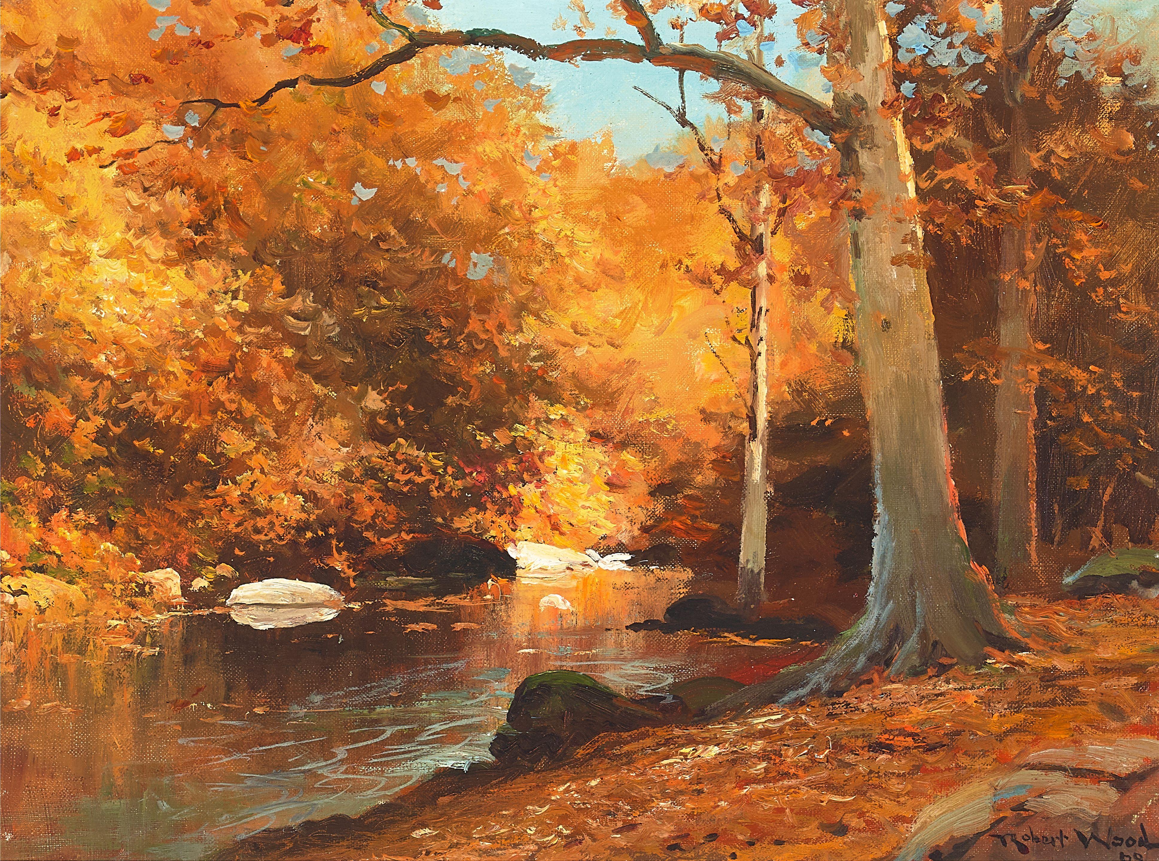 Robert William Wood - Golden Vista 12 x 16 in. framed 23 x 27 in.