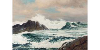 Robert William Wood - March Wind 24 x 36 in. framed 36 x 47 1/2 in.