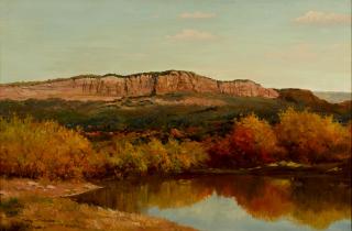 Robert William Wood - Oak Creek, Autumn Color, Near Sedona