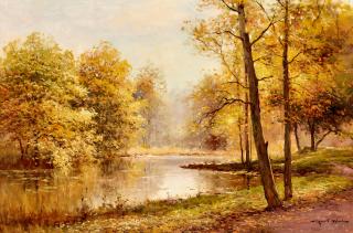 Robert Wood - Autumn Gold 24 x 36 in.