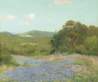 Robert Wood - Field of Texas Blue Bonnets