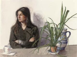 Robert Wraith - Tina, The Artist\'S Wife