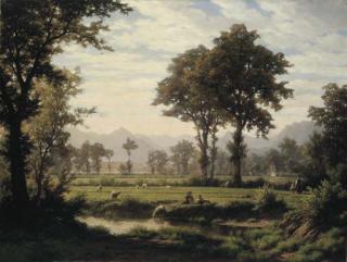 Robert Zünd - Blick gegen den Vitznauerstock