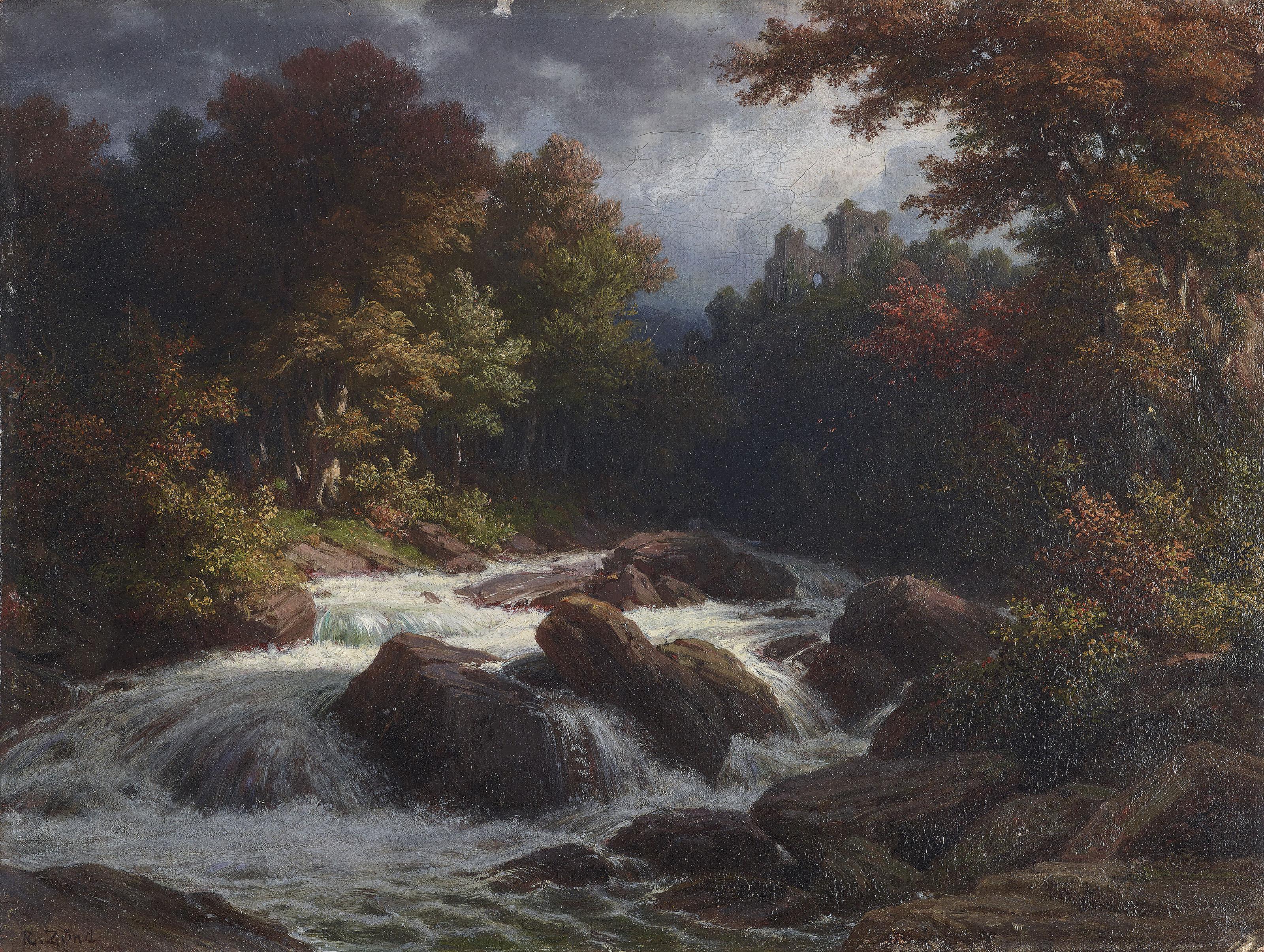 Robert Zünd - Gebirgsbach