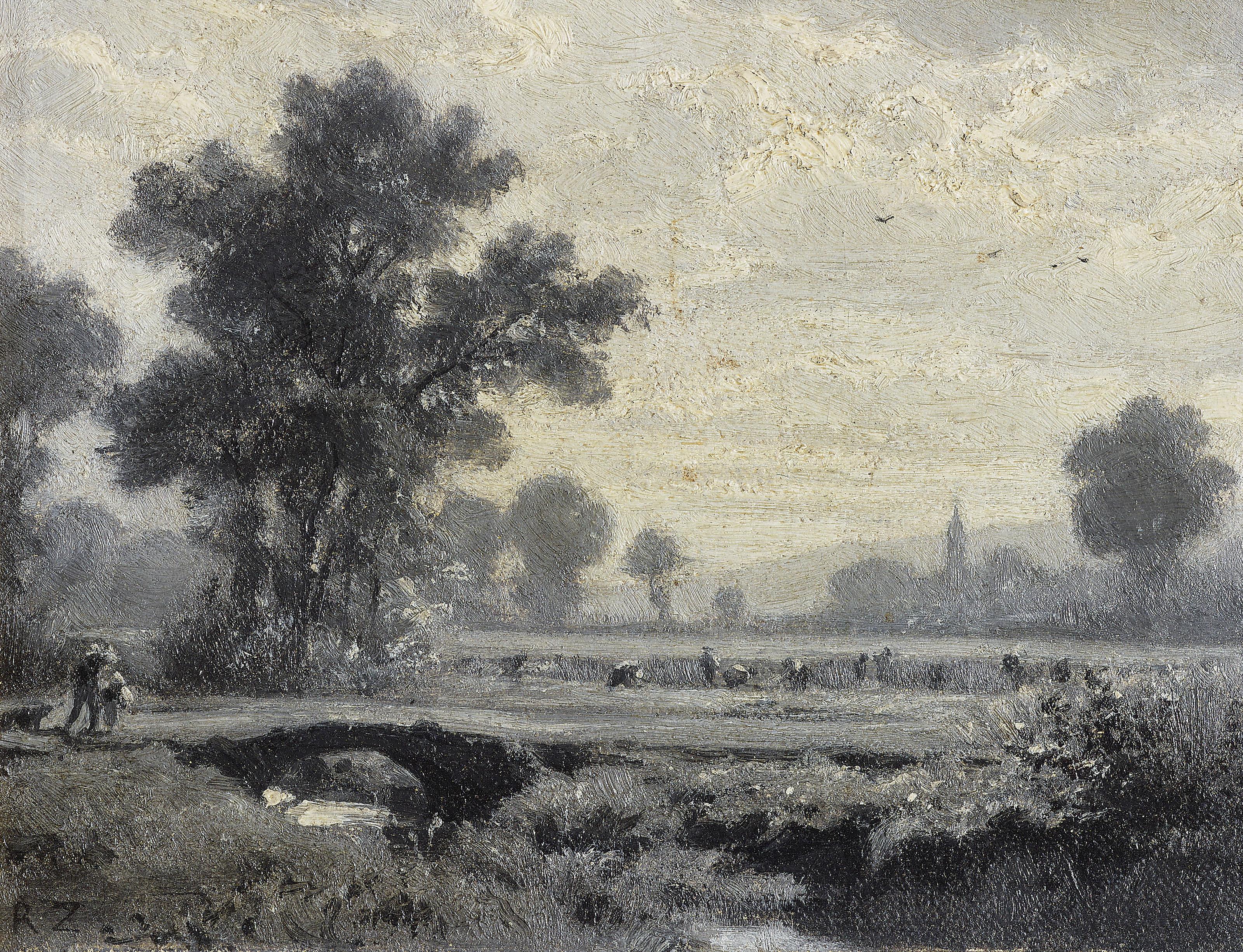 Robert Zünd - Landschaft bei Luzern