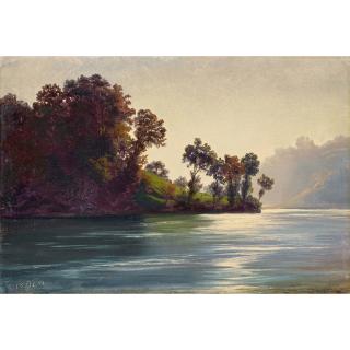 Robert Zünd - Seelandschaft, 1851 Lake Scene, 1851