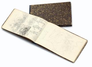 Robert Zünd - Skizzenbuch Mit Studien Sketch Book With Studies