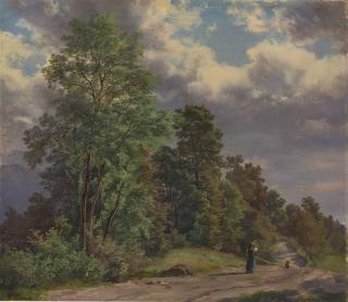 Robert Zünd - Weg Am Waldrand, 1850