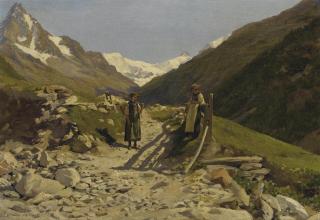 Robert Zünd - Zinal, 1874