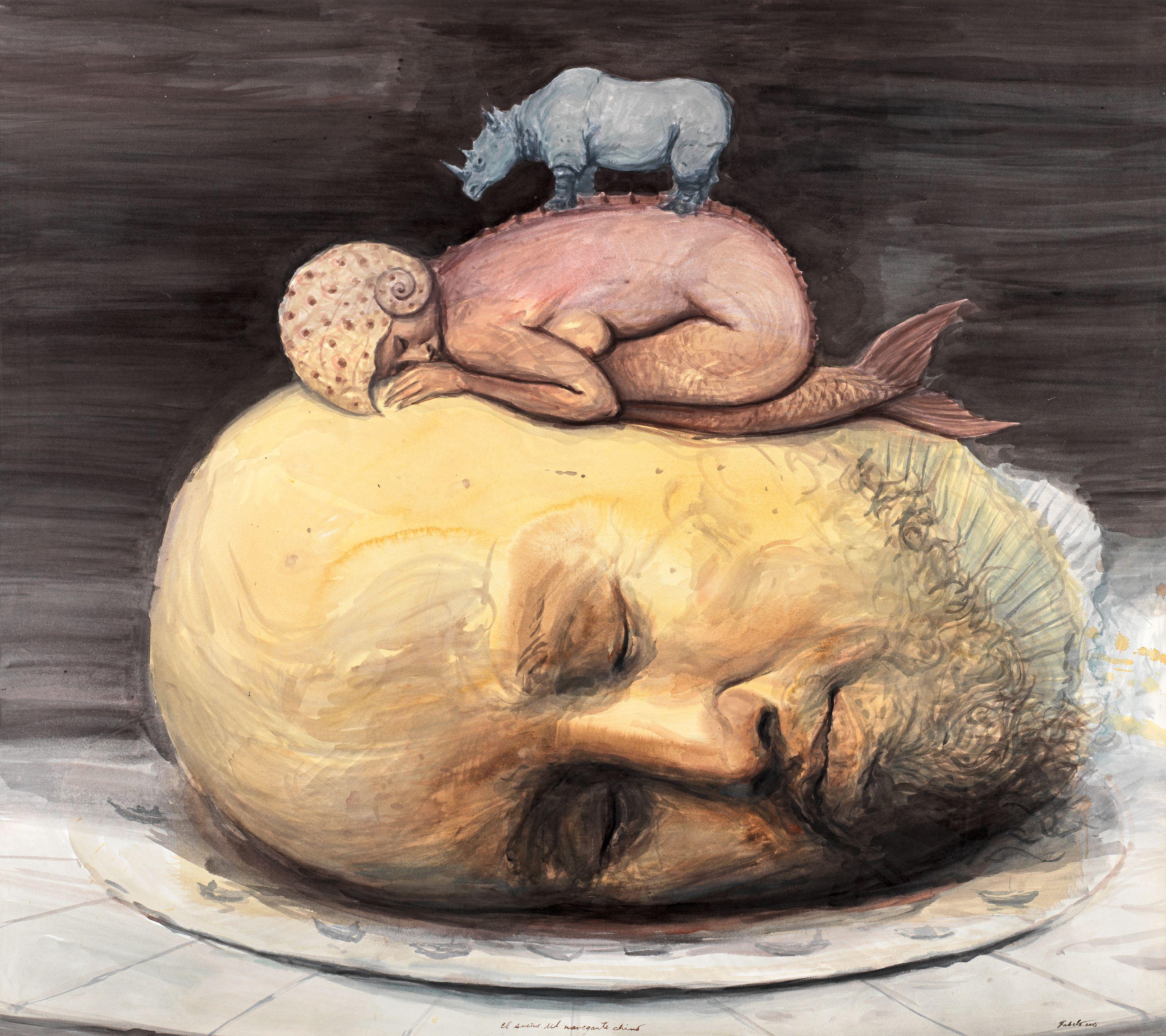 Roberto Fabelo - El sueño del navegante chino, 2005