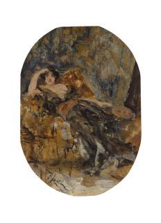 Roberto Fontana - Donna con ventaglio