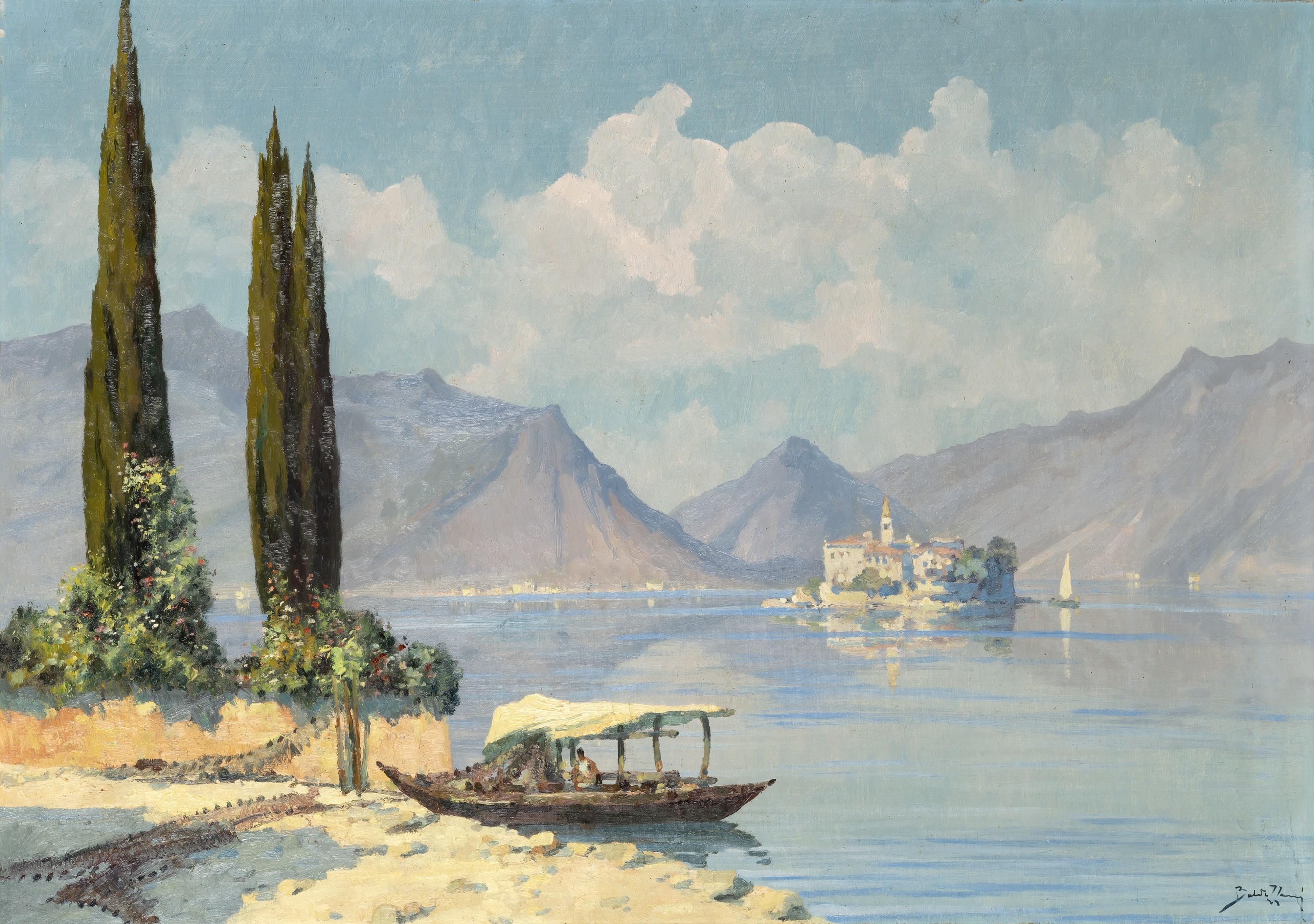 Roberto Marcello Baldessari - Lago Maggiore con l\'Isola dei Pescatori