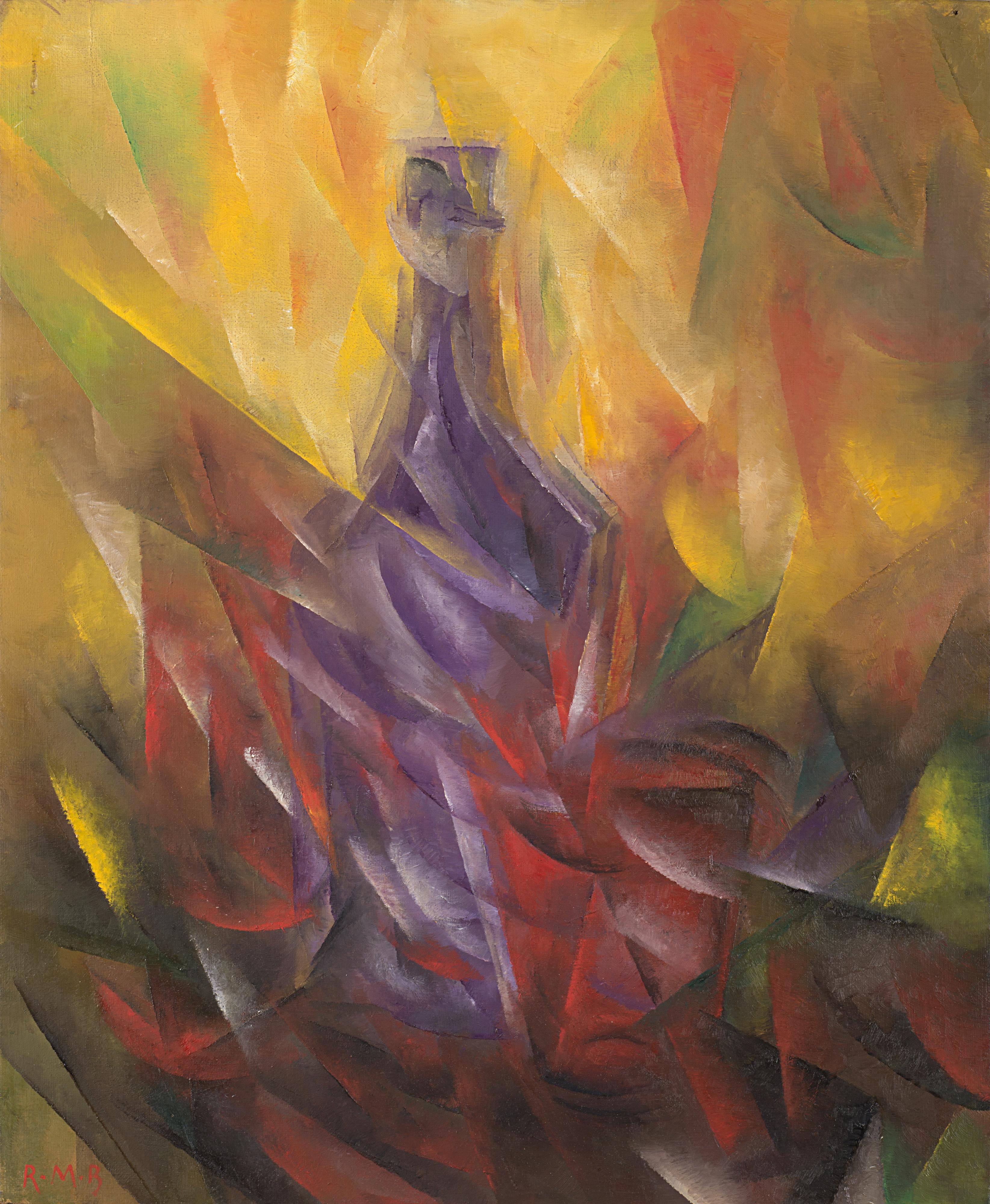 Roberto Marcello Baldessari - Natura morta con bottiglia e bicchieri