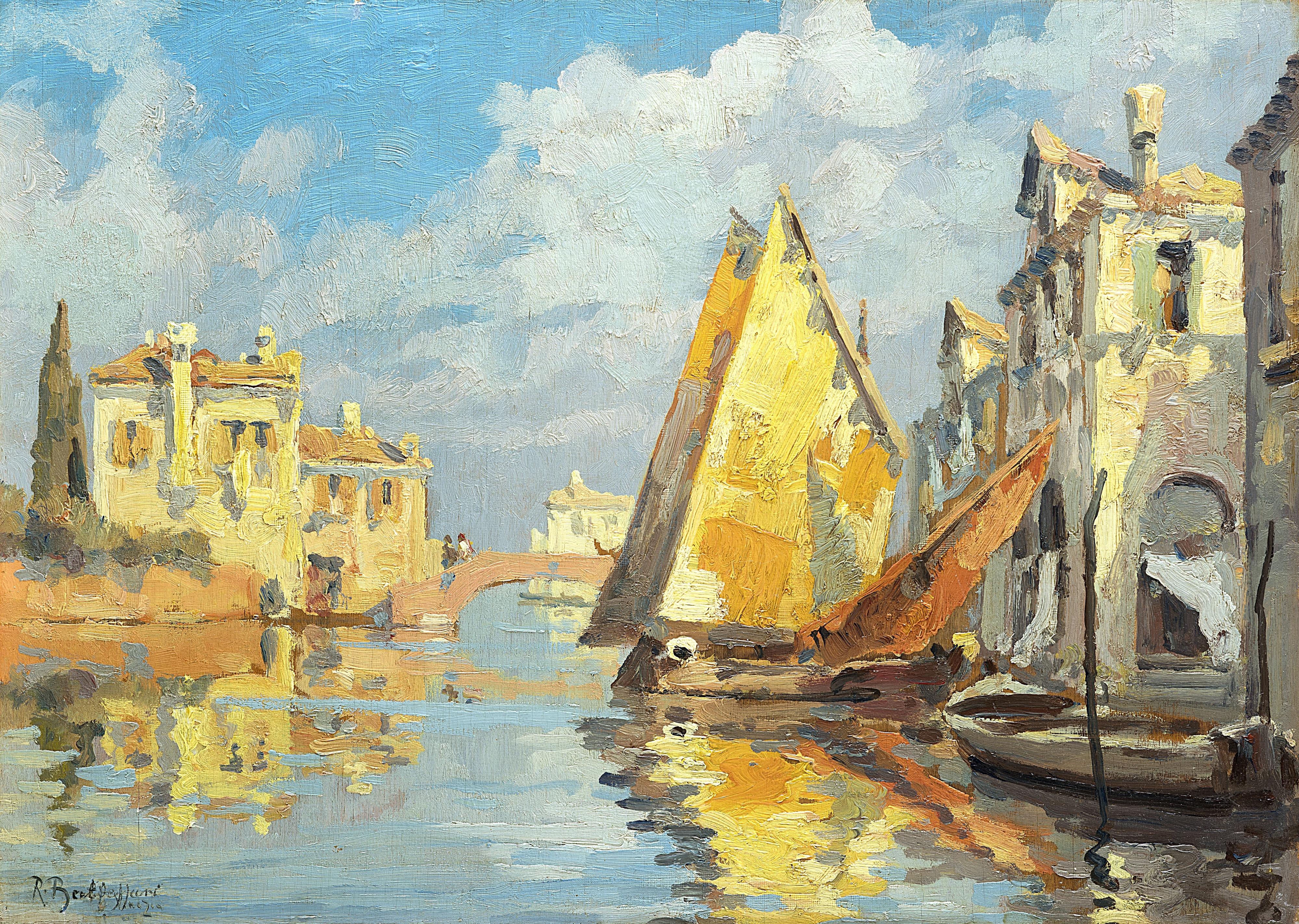 Roberto Marcello Baldessari - Venezia, canale a Chioggia