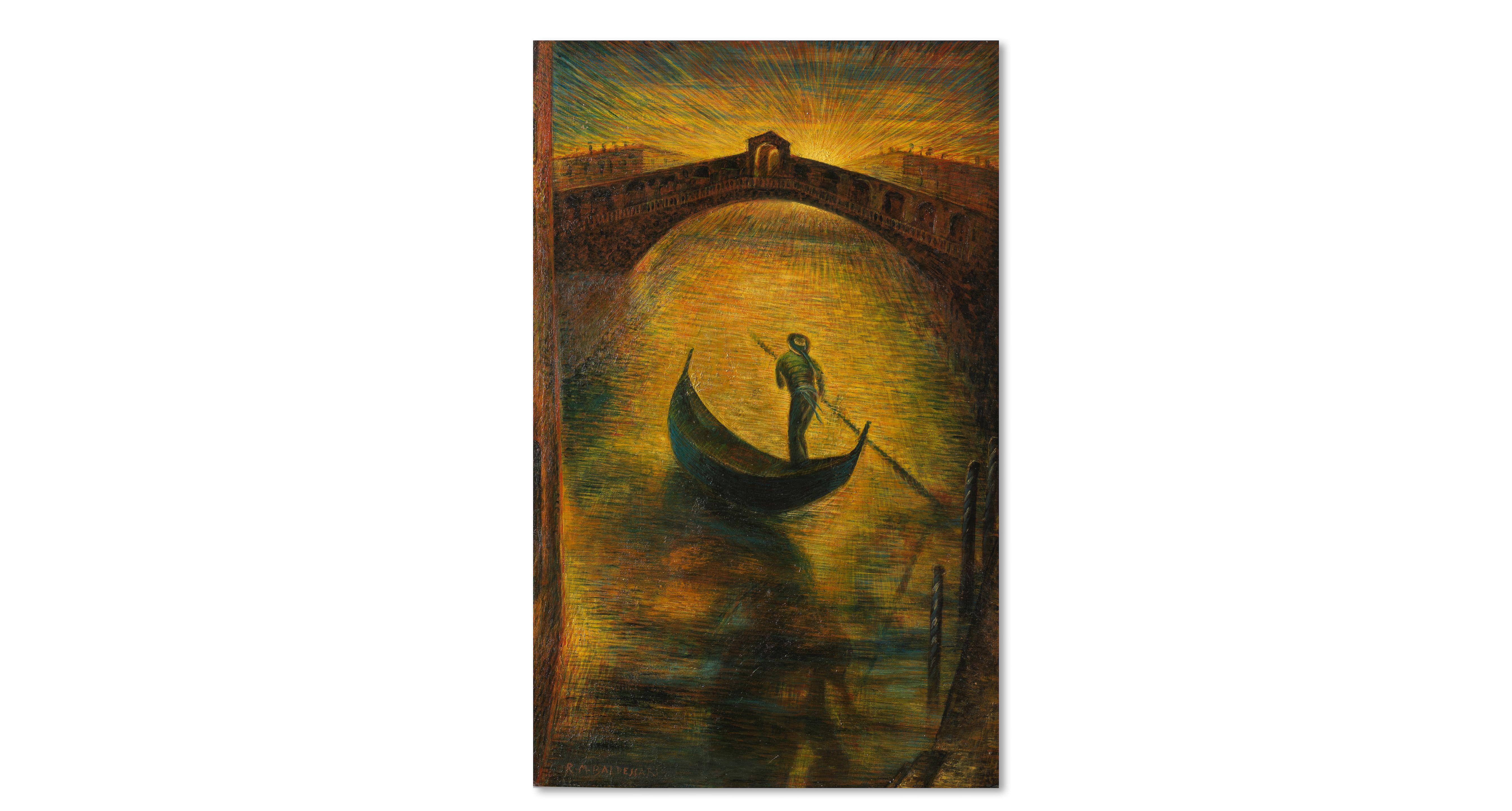 Roberto Marcello Baldessari - Venezia. Ponte di Rialto, circa 1914