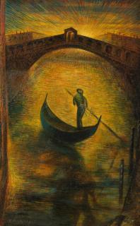 Roberto Marcello Baldessari - Venezia. Ponte di Rialto