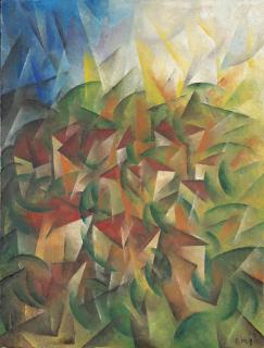 Roberto Marcello Iras Baldessari - Paese all\'alba