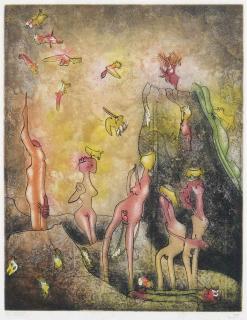 Roberto Matta - Composition from Requiem pour la Fin des Temps