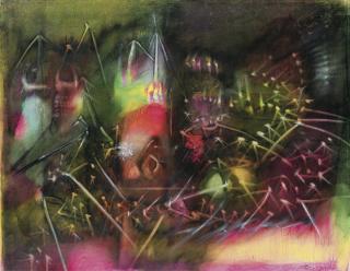 Roberto Matta - Frontiere Del Sogno (Risveglio Della Natura)Signed; Titled And Inscribed On The Back; Oil On Canvas. Executed Circa 1953.