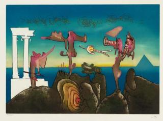 Roberto Matta - L\'arc obscur des heures, Chiasso, Multiplicata S.A., 1975 (F. 105-14)