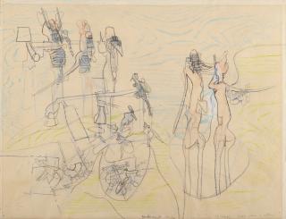 Roberto Matta - (Le mariage) Passage nature à culture