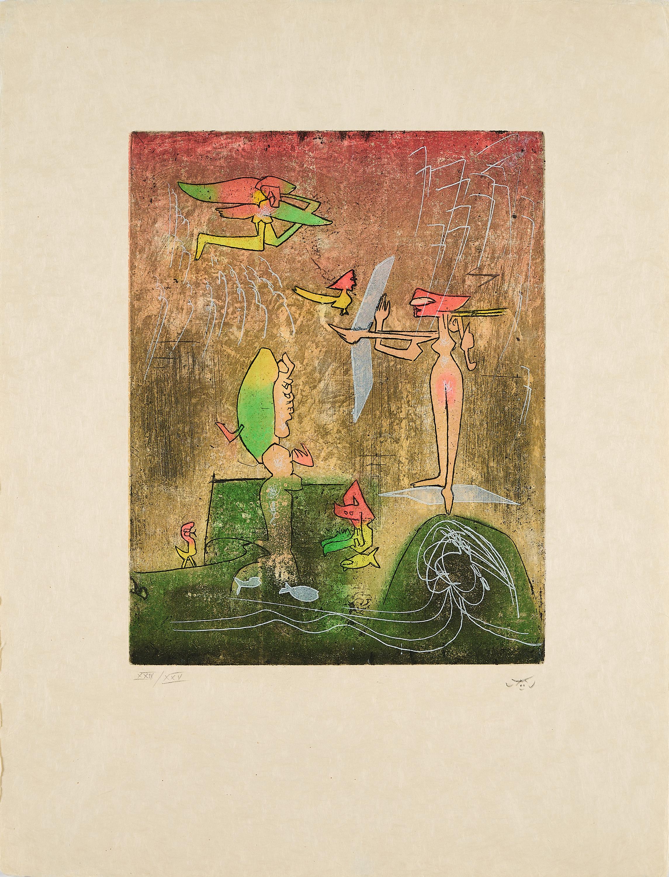Roberto Matta - Les Poids des Poissons.