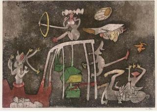 Roberto Matta - On se lasse de tout sauf du contraire, from The Nobel Prize Portfolio (S. 371)