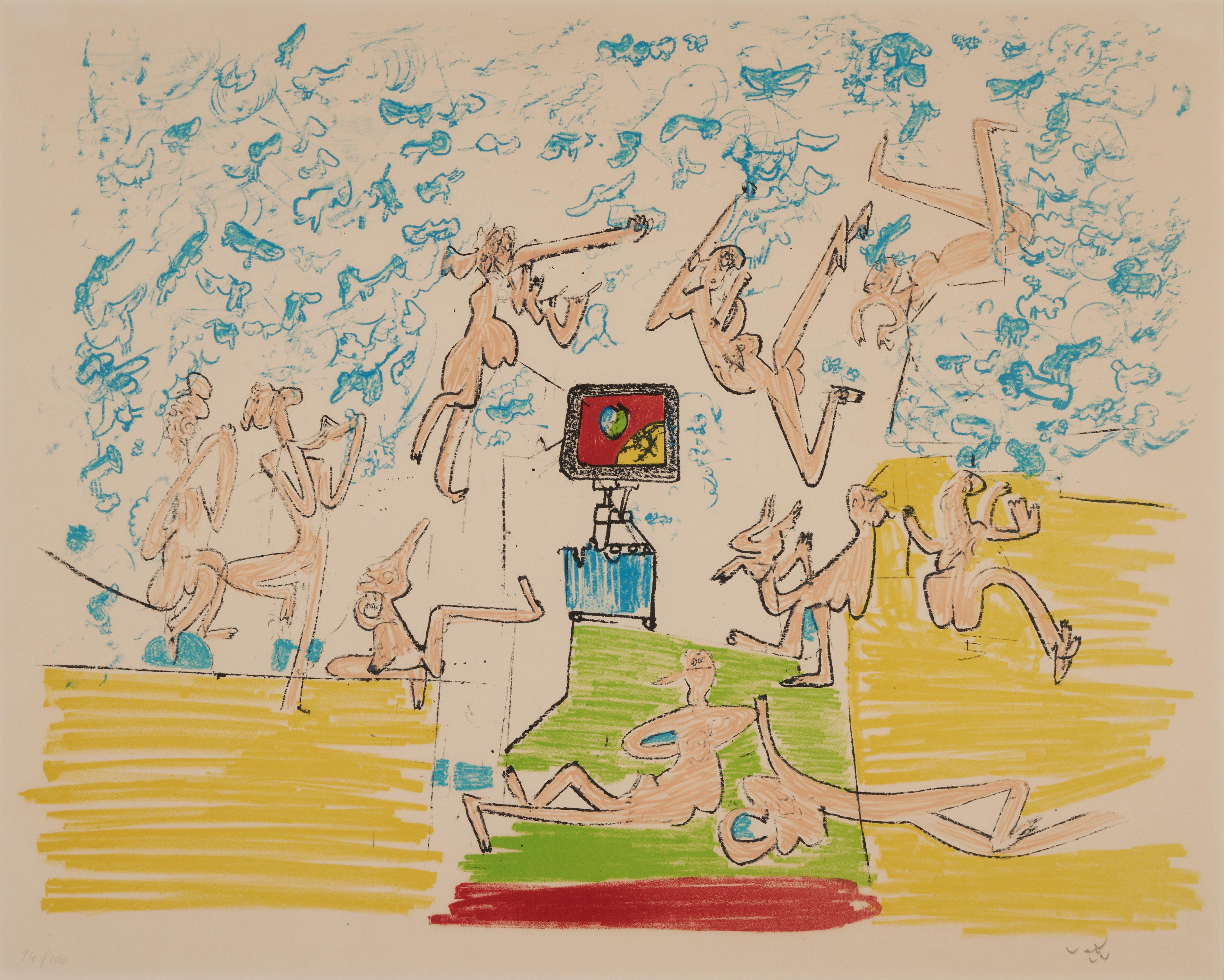 Roberto Matta - Plate 6 from the series Fog Gog Magog