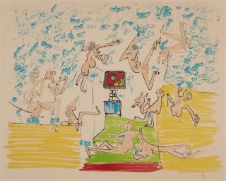 Roberto Matta - Plate 6 from the series Fog Gog Magog