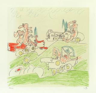Roberto Matta - Untitled, from \'The International Association of Art Portfolio\'
