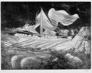 Roberto Sebastian Matta - Matta, Hom\'mere II - L\'Eautre, Editions Georges Visat, Paris, 1975 (F. 194-203; S. 408-417)