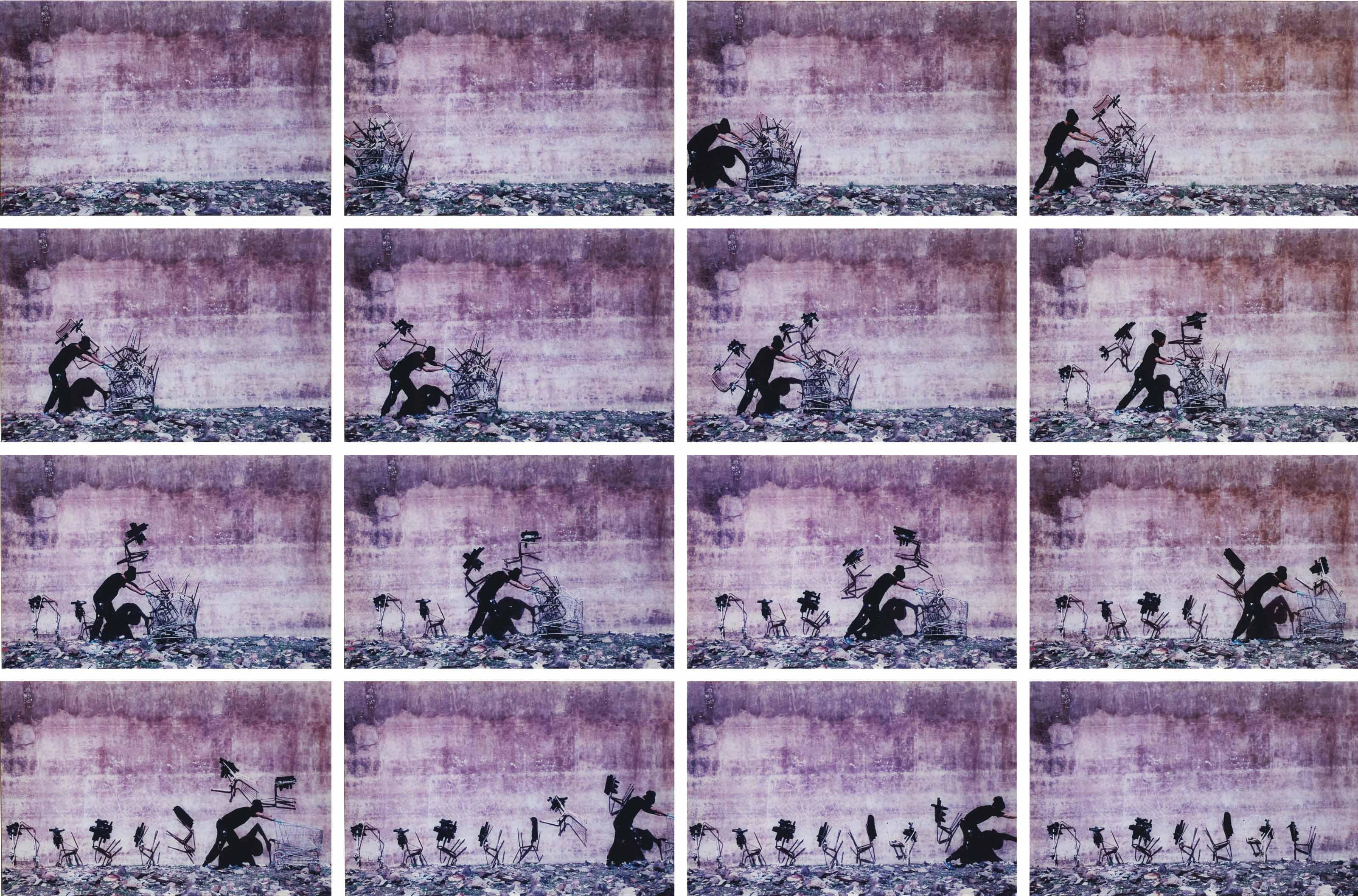 Robin Rhode - Untitled, Schooled Chairs