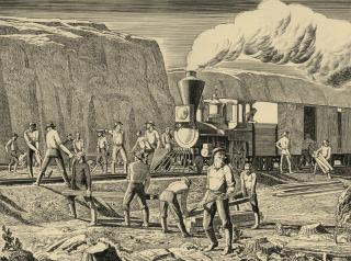 Rockwell Kent - American Steel Industry: American Railroads